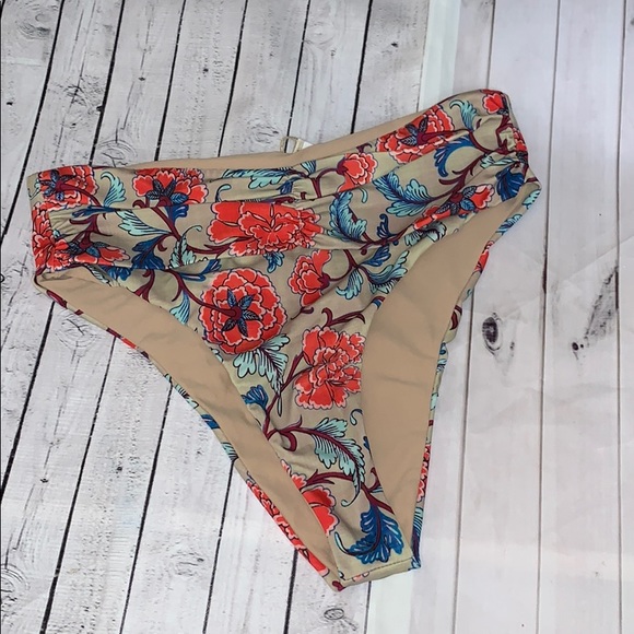 Women’s floral high waisted bikini bottoms - Picture 2 of 3